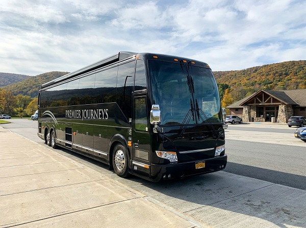 Large Coach Bus 55 passengers event logistics management