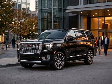 Premium GMC Yukon Denali black car service New York